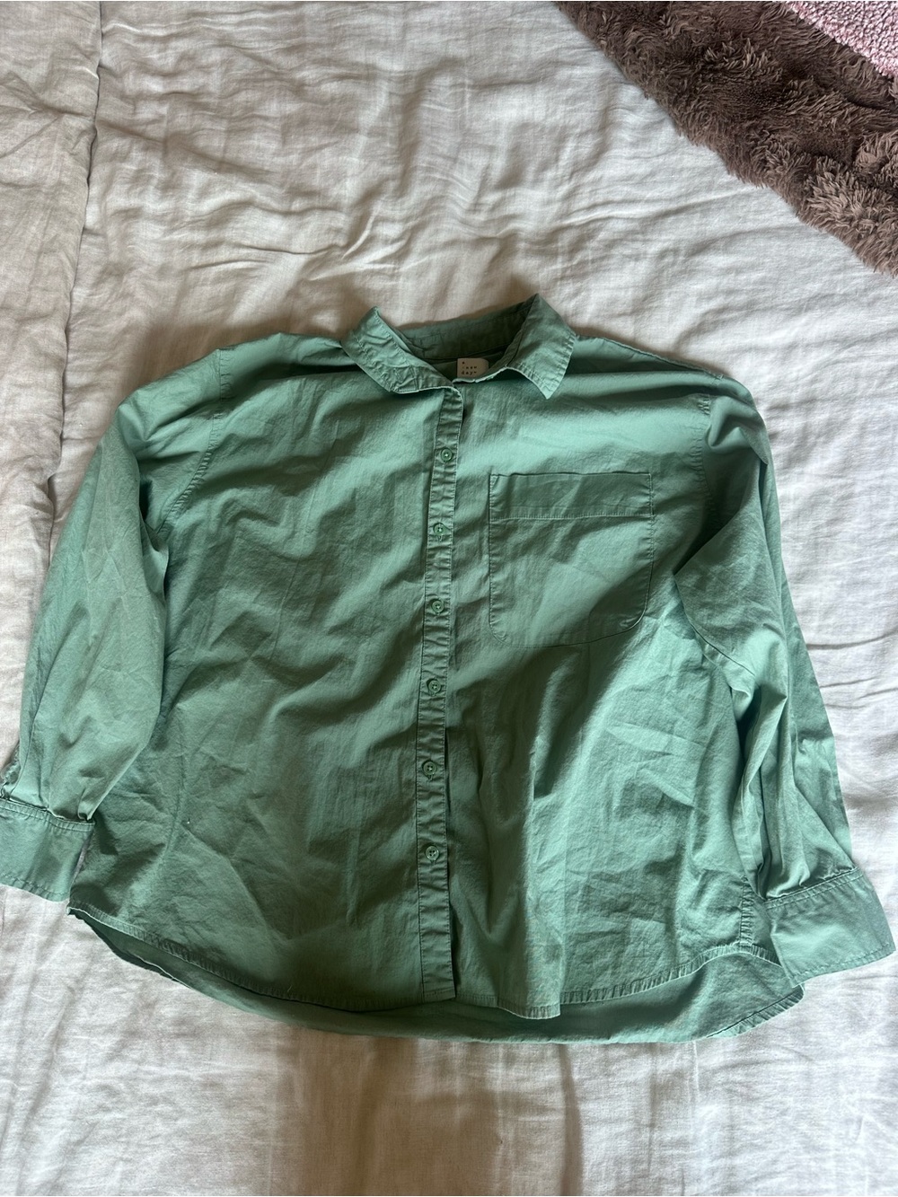 a new day Sage Green Button-Down Shirt
